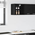 Hängeschrank Schwarz Eichen-Optik 40 x 29,5 x 40 cm