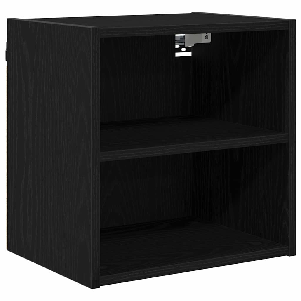 Hängeschrank Schwarz Eichen-Optik 40 x 29,5 x 40 cm