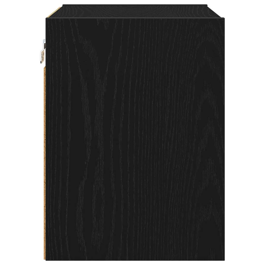 Hängeschrank Schwarz Eichen-Optik 40 x 29,5 x 40 cm