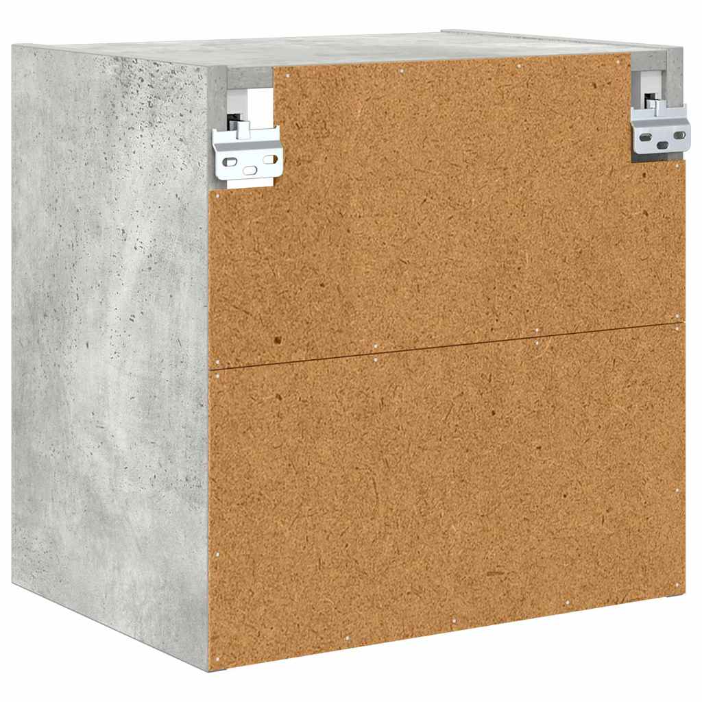 Hängeschrank Beton Grau 40 x 29,5 x 40 cm Holzwerkstoff