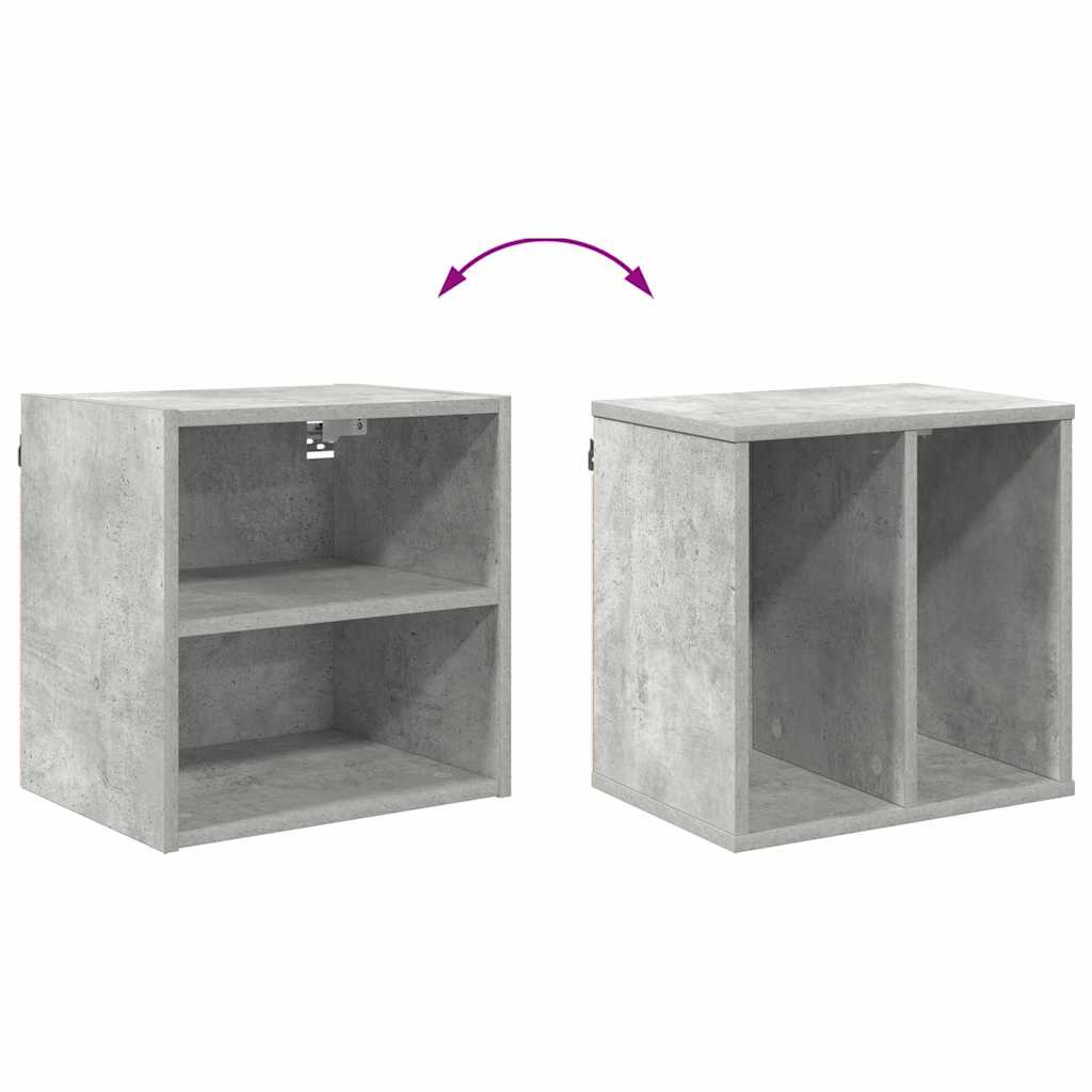 Hängeschrank Beton Grau 40 x 29,5 x 40 cm Holzwerkstoff