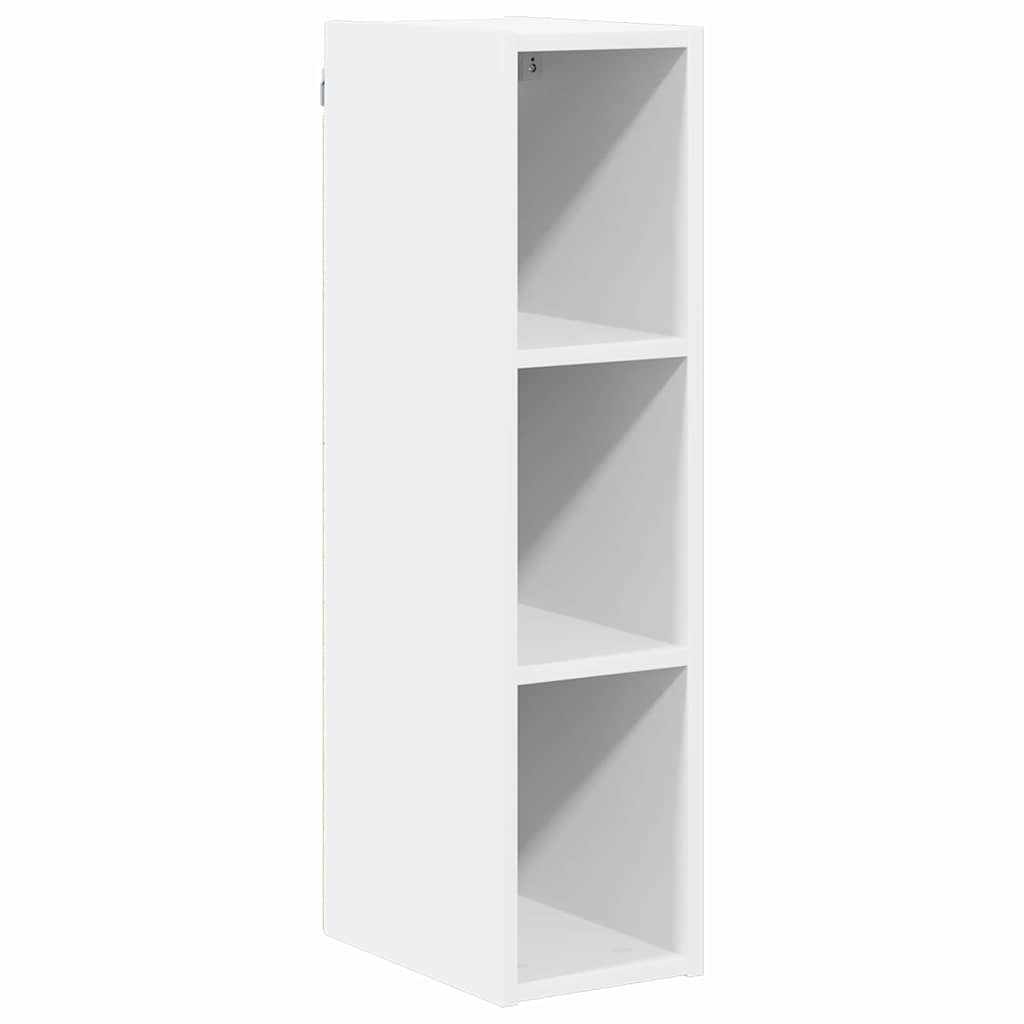 Hängeschrank mit Speicher Weiß 20 x 29,5 x 80 cm Holzwerkstoff