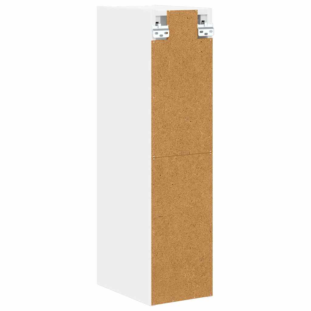 Hängeschrank mit Speicher Weiß 20 x 29,5 x 80 cm Holzwerkstoff