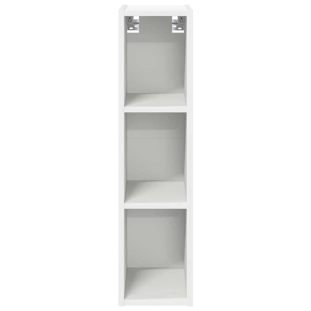 Hängeschrank mit Speicher Weiß 20 x 29,5 x 80 cm Holzwerkstoff
