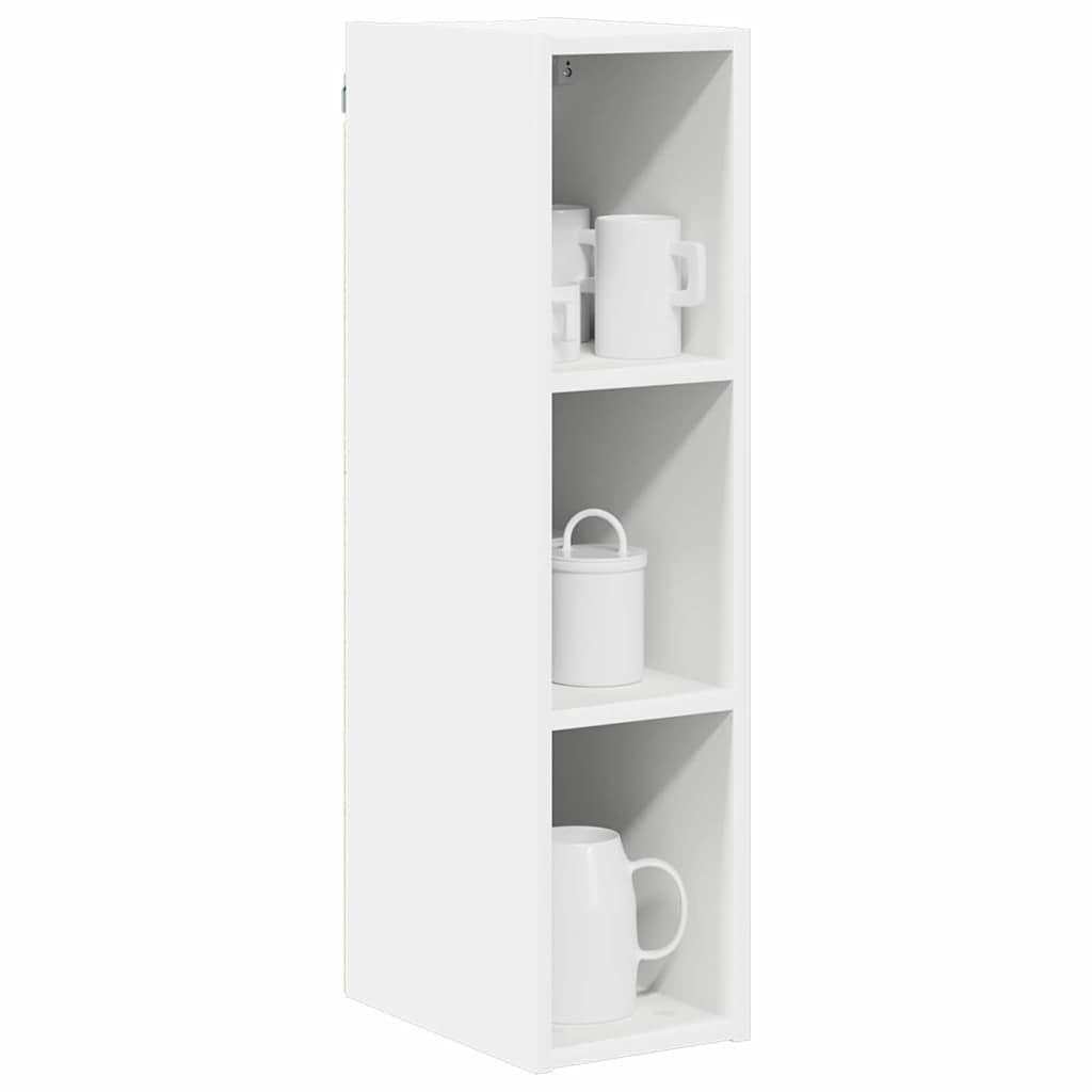 Hängeschrank mit Speicher Weiß 20 x 29,5 x 80 cm Holzwerkstoff