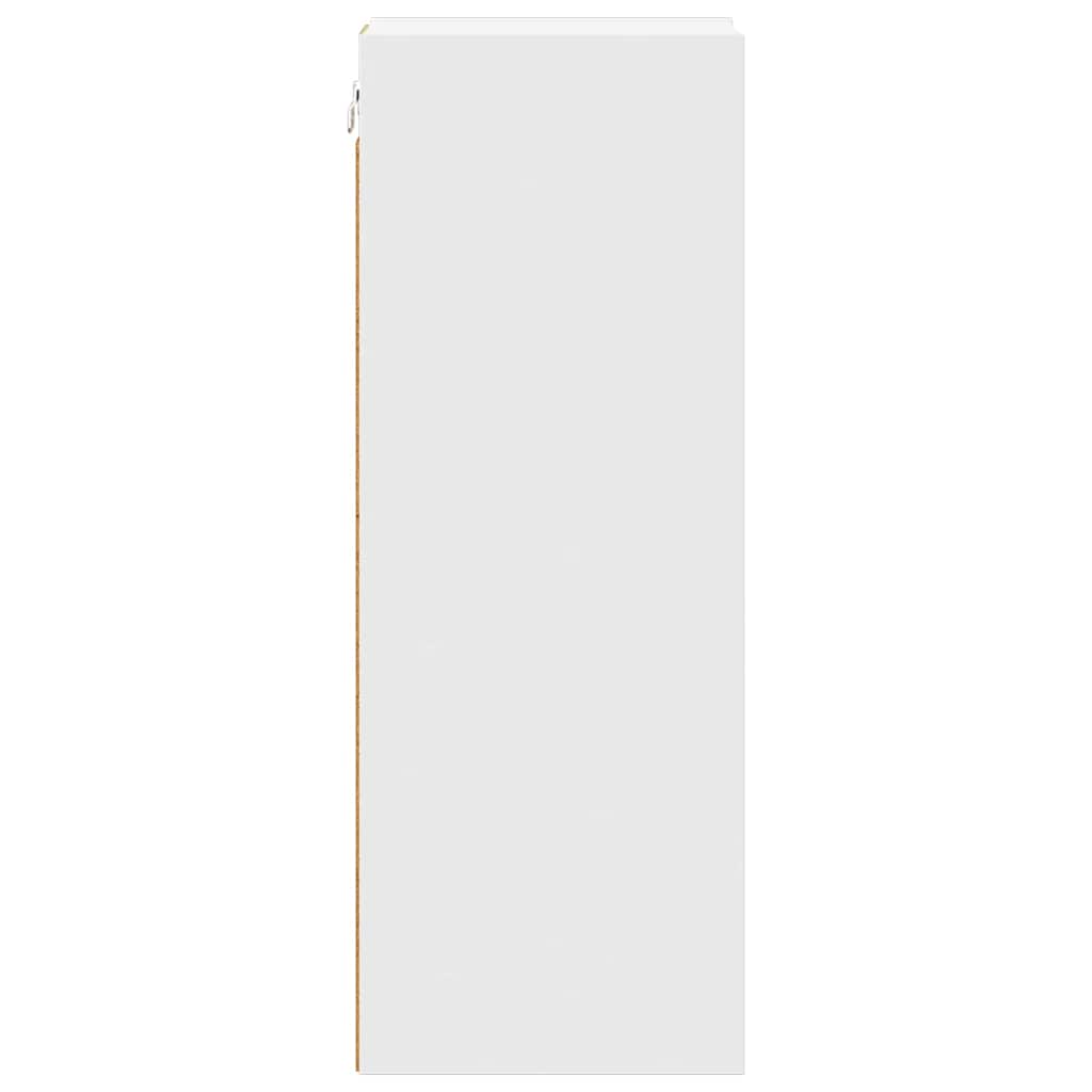 Hängeschrank mit Speicher Weiß 20 x 29,5 x 80 cm Holzwerkstoff