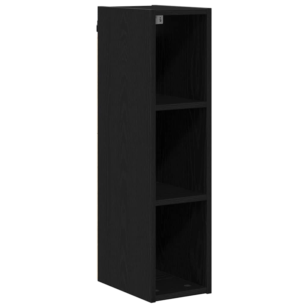 Hängeschrank Schwarz Eichen-Optik 20 x 29,5 x 80 cm