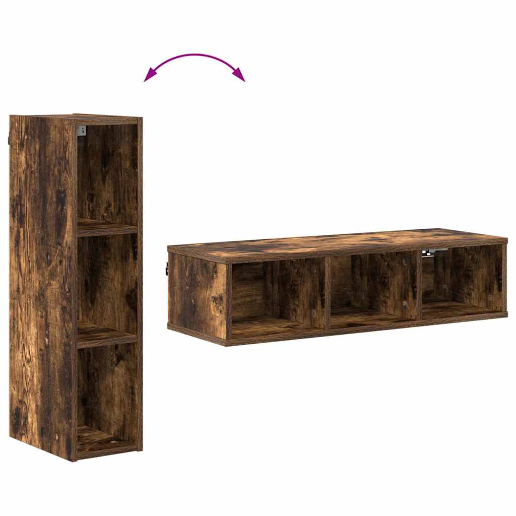 Hängeschrank Geräucherte Eiche 20 x 29,5 x 80 cm Holzwerkstoff