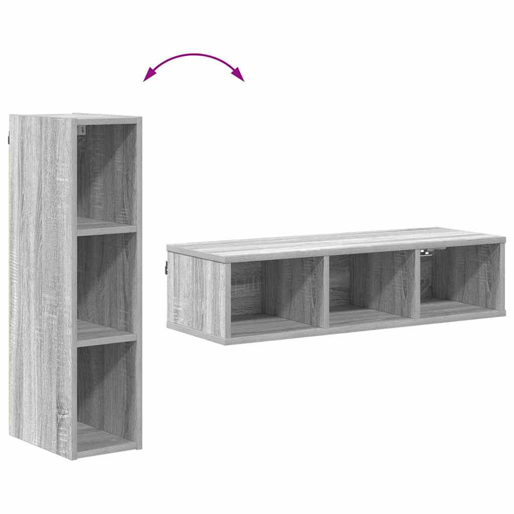 Hängeschrank Graues Sonoma 20 x 29,5 x 80 cm Holzwerkstoff