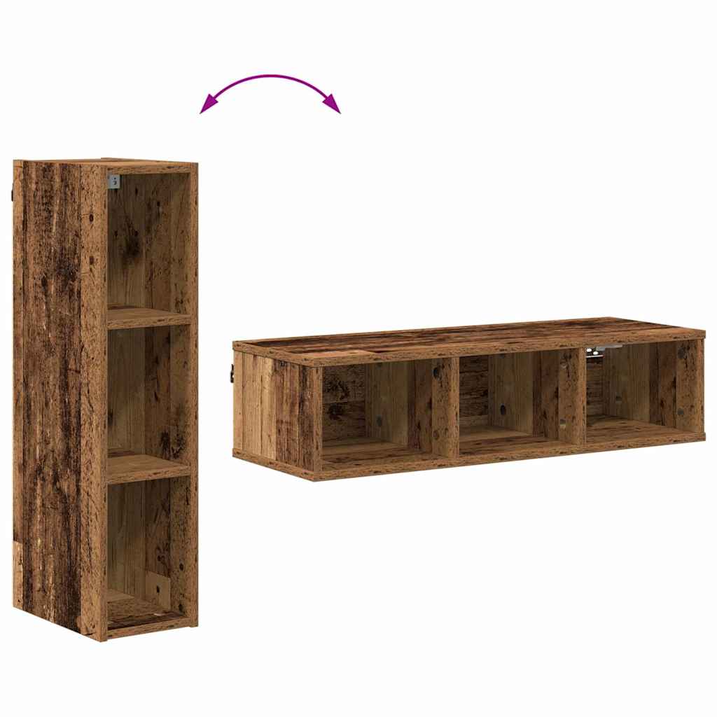 Hängeschrank Altholz 20 x 29,5 x 80 cm Holzwerkstoff
