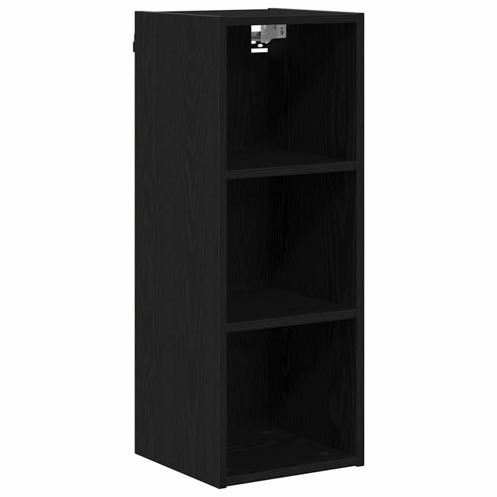 Hängeschrank Schwarz Eichen-Optik 30 x 29,5 x 80 cm