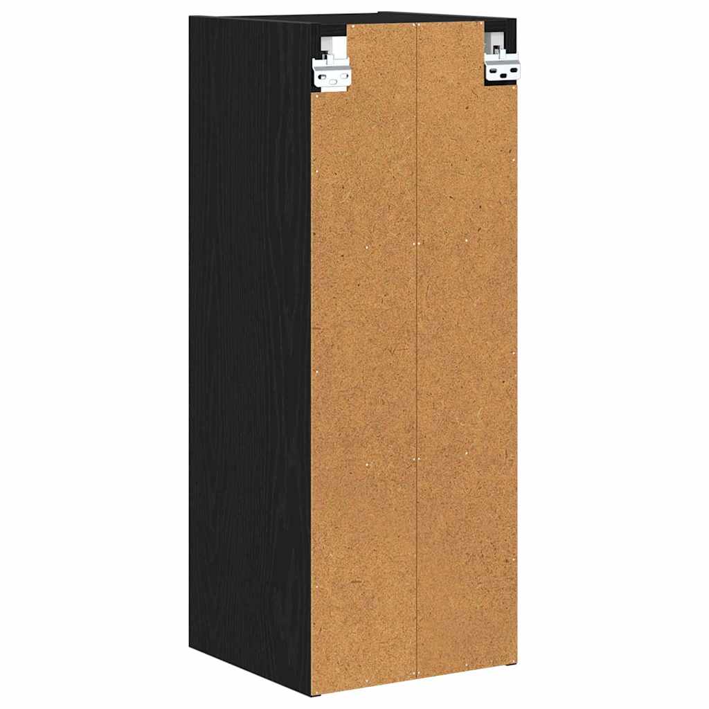 Hängeschrank Schwarz Eichen-Optik 30 x 29,5 x 80 cm