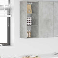 Hängeschrank Beton Grau 30 x 29,5 x 80 cm Holzwerkstoff