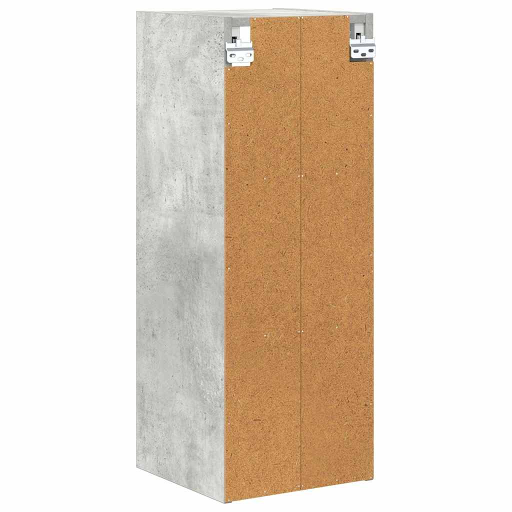 Hängeschrank Beton Grau 30 x 29,5 x 80 cm Holzwerkstoff