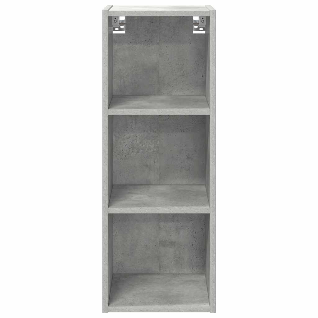 Hängeschrank Beton Grau 30 x 29,5 x 80 cm Holzwerkstoff