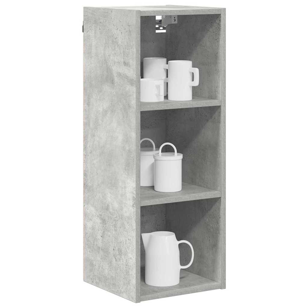 Hängeschrank Beton Grau 30 x 29,5 x 80 cm Holzwerkstoff