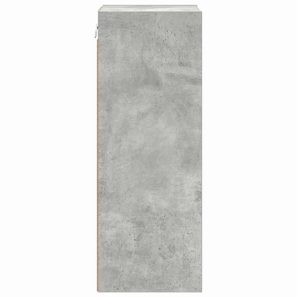 Hängeschrank Beton Grau 30 x 29,5 x 80 cm Holzwerkstoff