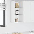 Hängeschrank mit Speicher Weiß 40 x 29,5 x 80 cm Holzwerkstoff