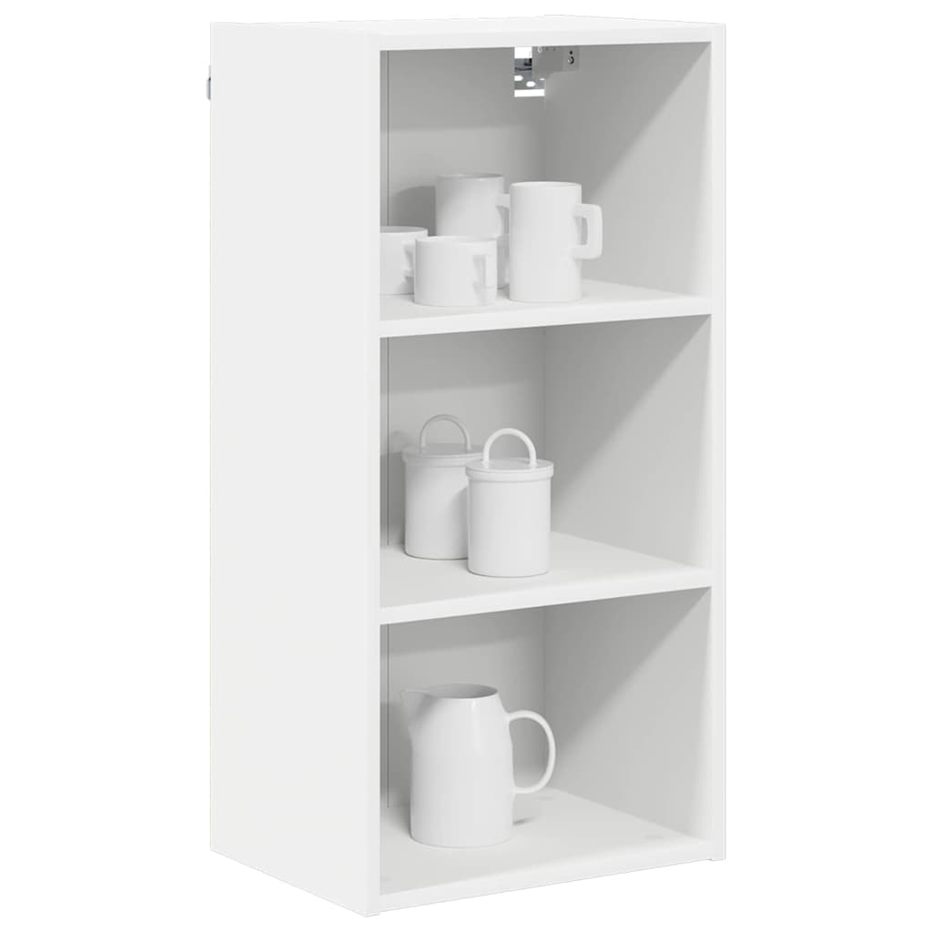 Hängeschrank mit Speicher Weiß 40 x 29,5 x 80 cm Holzwerkstoff