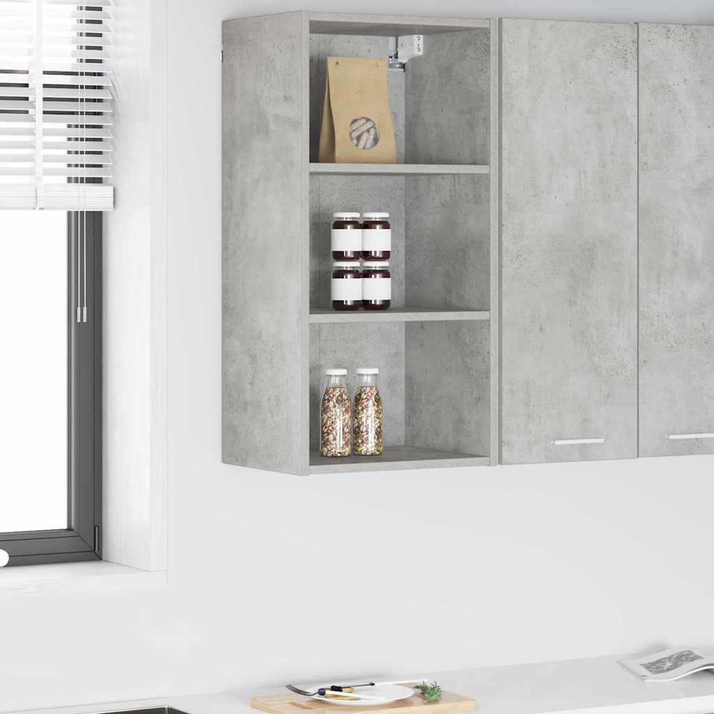 Hängeschrank Beton Grau 40 x 29,5 x 80 cm Holzwerkstoff