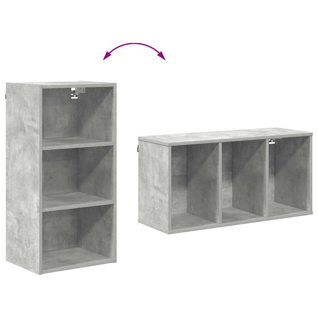 Hängeschrank Beton Grau 40 x 29,5 x 80 cm Holzwerkstoff