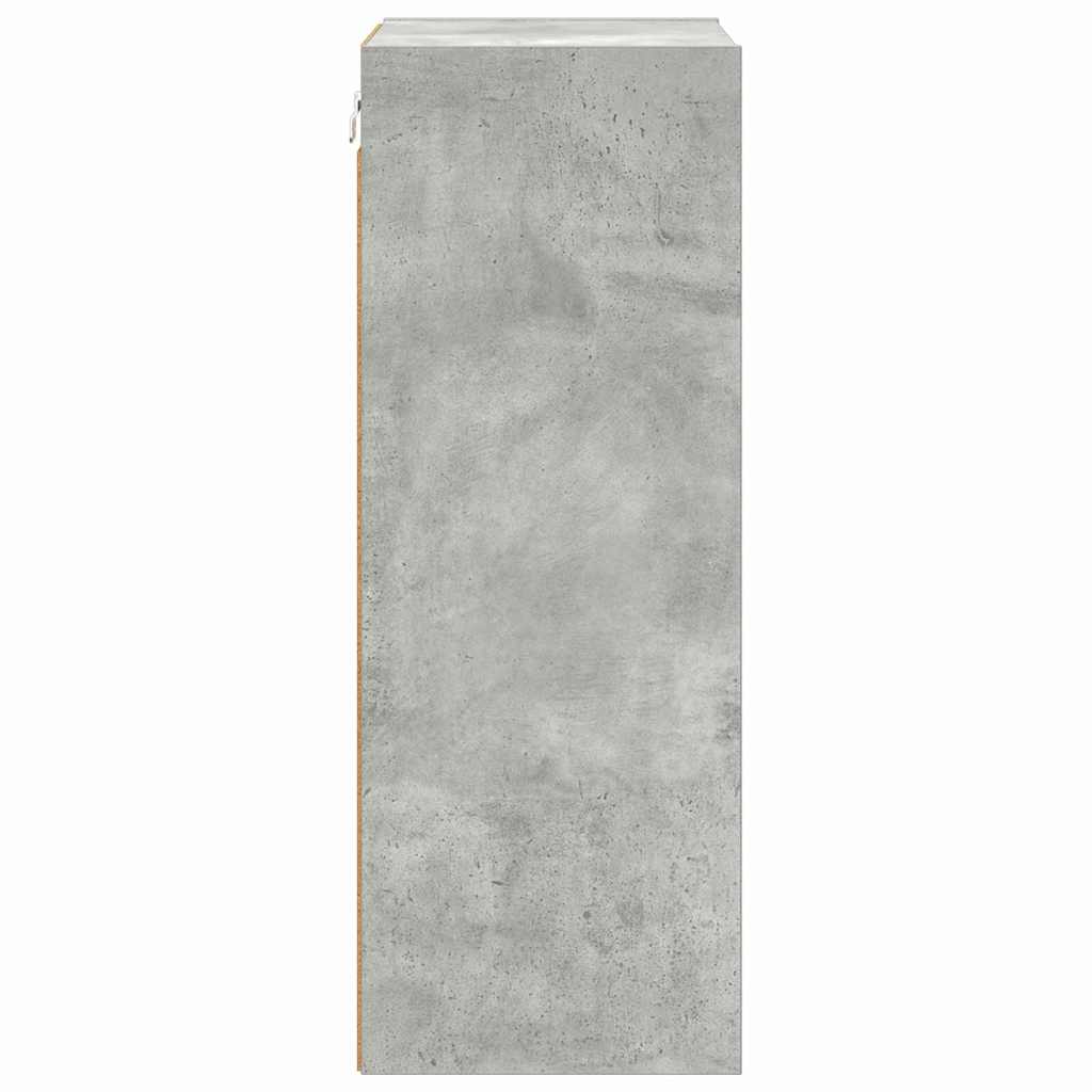Hängeschrank Beton Grau 40 x 29,5 x 80 cm Holzwerkstoff