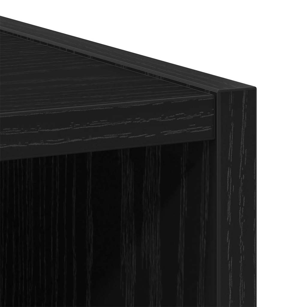 Hängeschrank Schwarz Eichen-Optik 20 x 29,5 x 100 cm