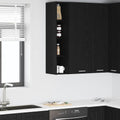 Hängeschrank Schwarz Eichen-Optik 20 x 29,5 x 100 cm