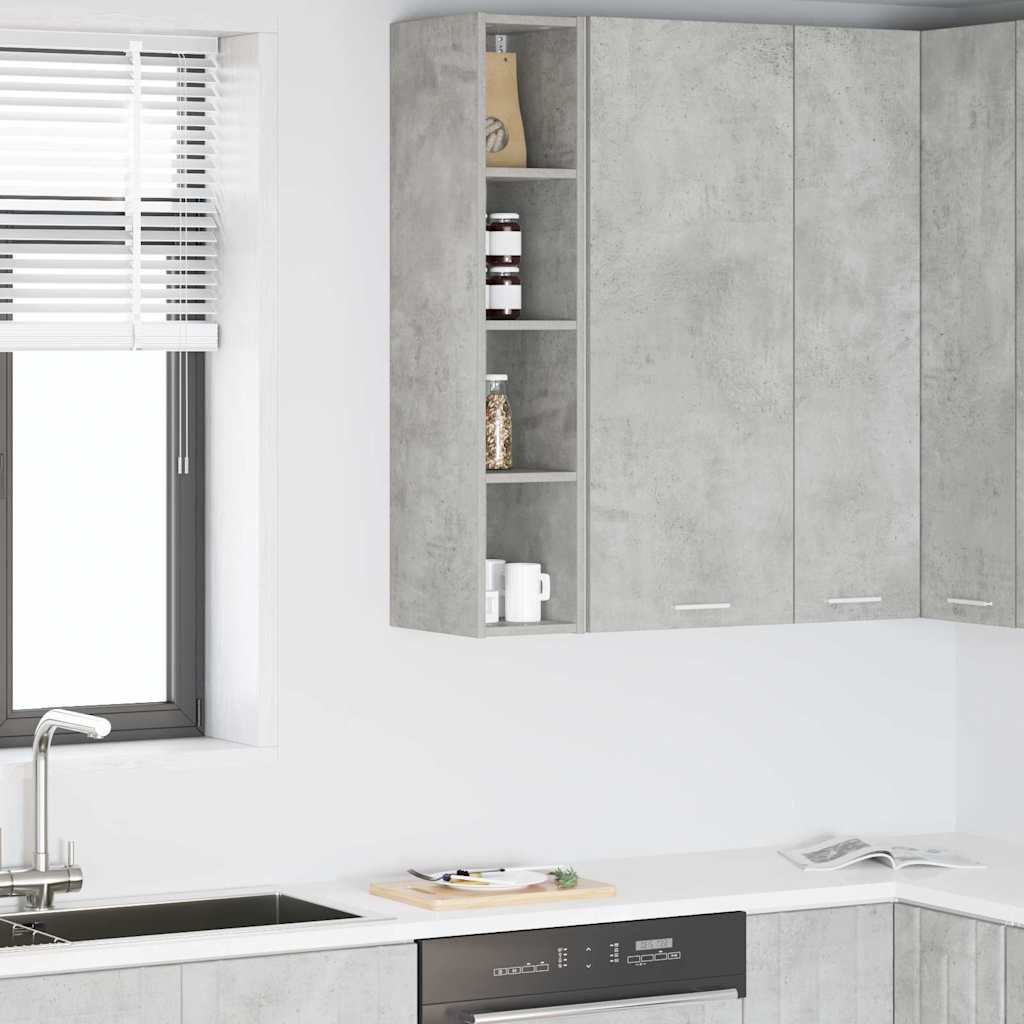 Hängeschrank Beton Grau 20 x 29,5 x 100 cm Holzwerkstoff