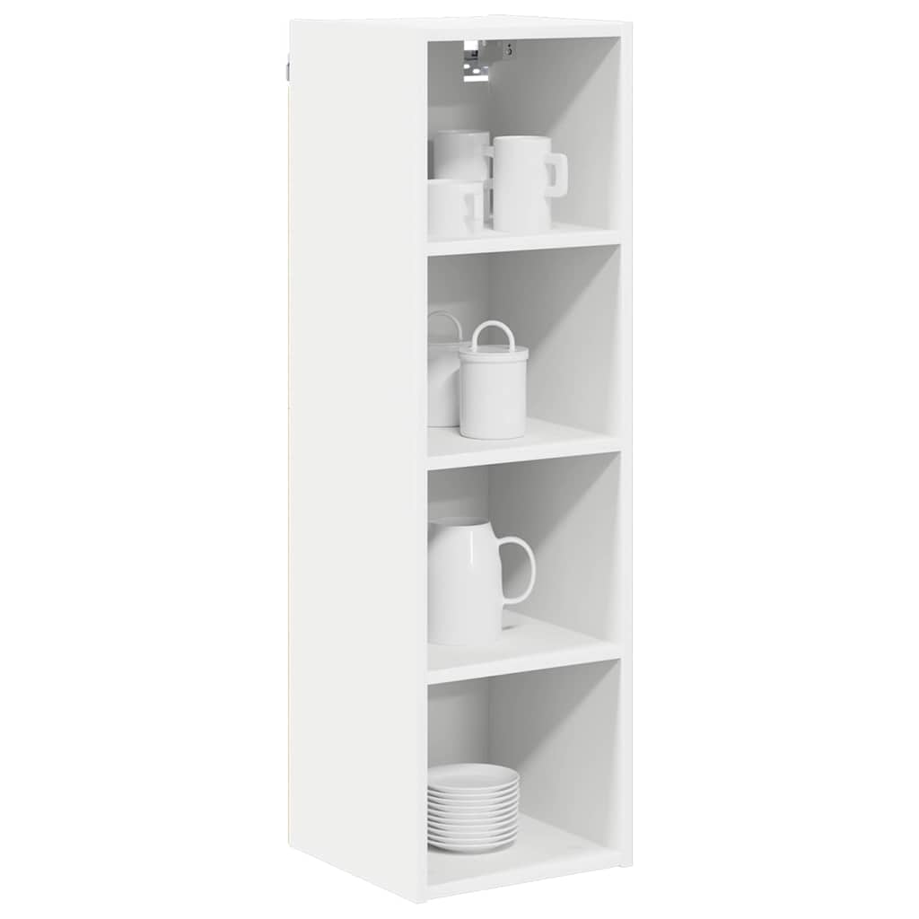 Hängeschrank mit Speicher Weiß 30 x 29,5 x 100 cm Holzwerkstoff
