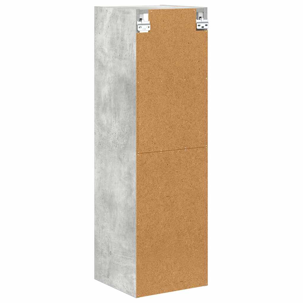 Hängeschrank Beton Grau 30 x 29,5 x 100 cm Holzwerkstoff