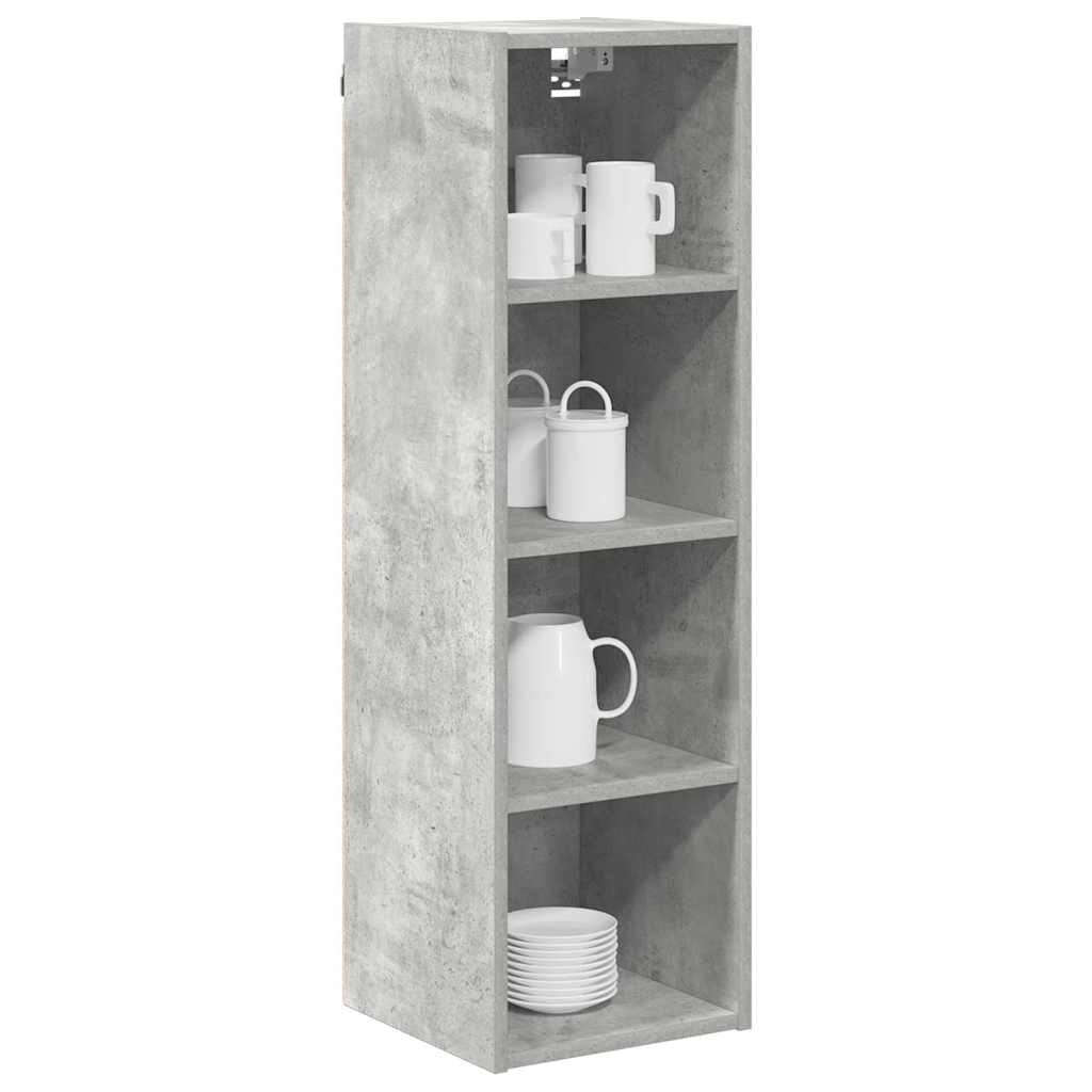 Hängeschrank Beton Grau 30 x 29,5 x 100 cm Holzwerkstoff