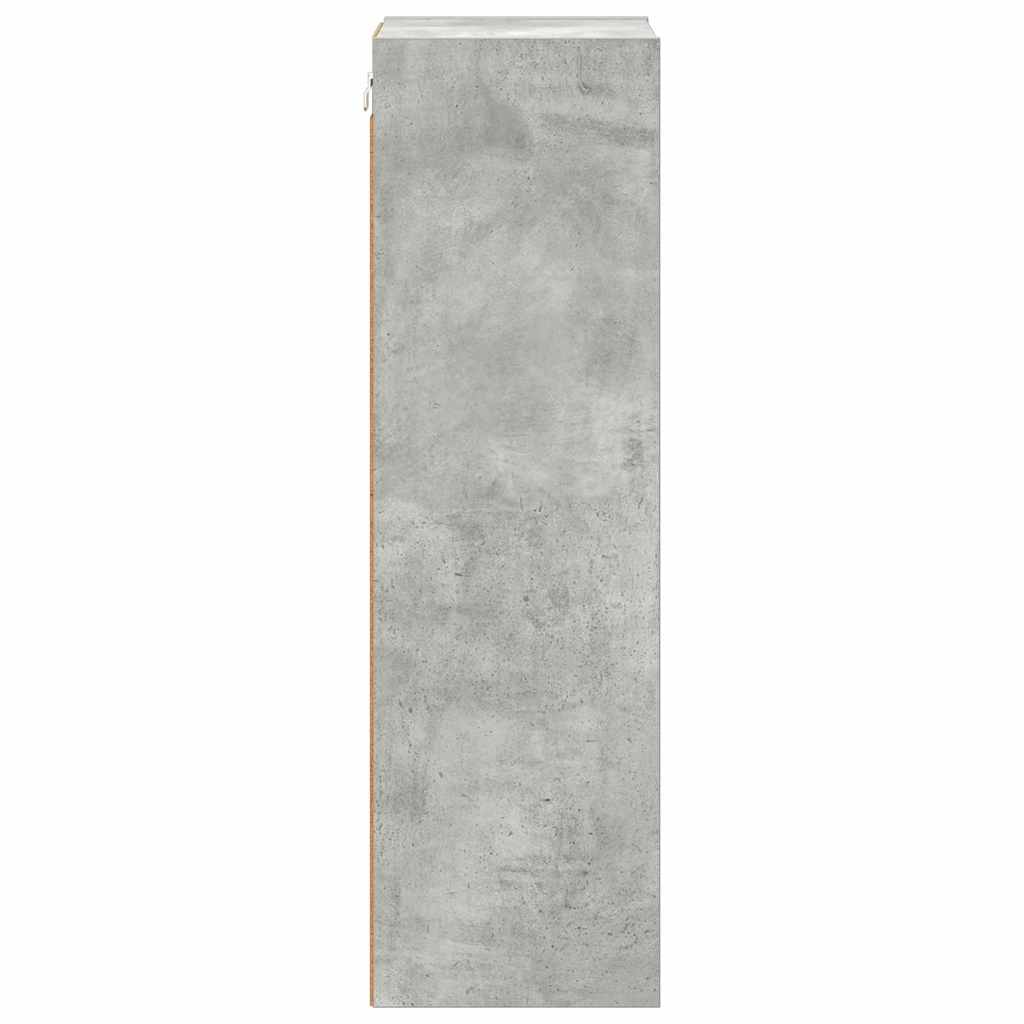 Hängeschrank Beton Grau 30 x 29,5 x 100 cm Holzwerkstoff