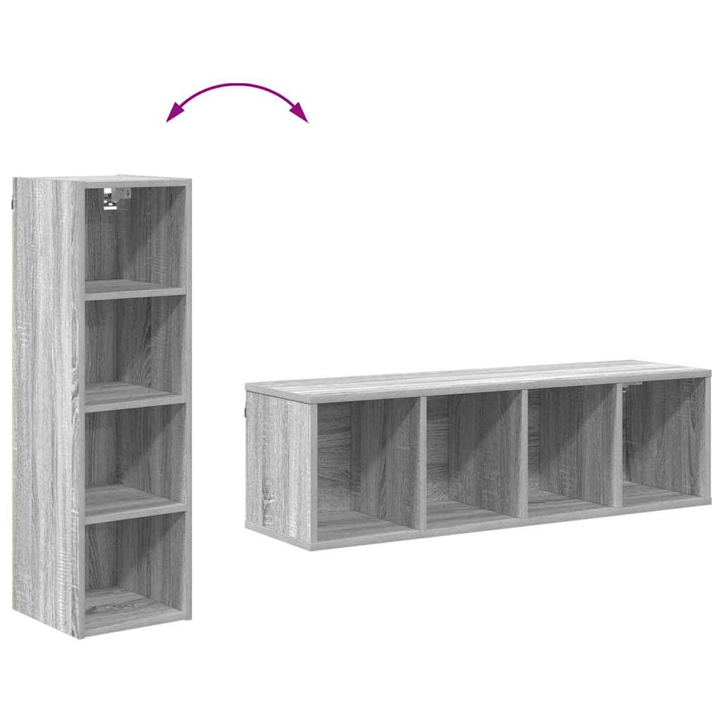 Hängeschrank Graues Sonoma 30 x 29,5 x 100 cm Holzwerkstoff