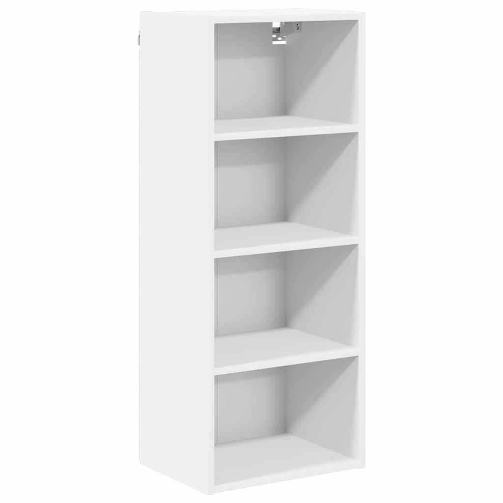 Hängeschrank mit Speicher Weiß 40 x 29,5 x 100 cm Holzwerkstoff