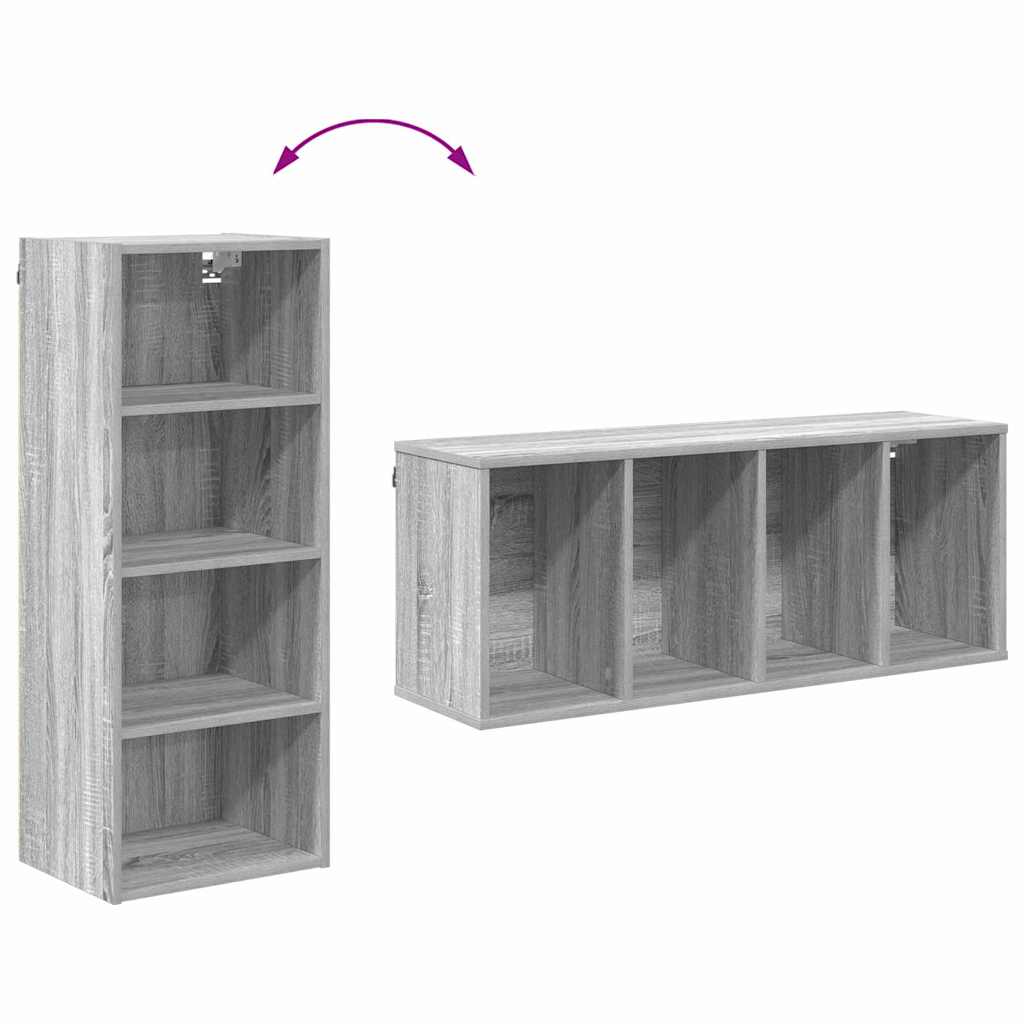 Hängeschrank Graues Sonoma 40 x 29,5 x 100 cm Holzwerkstoff