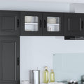 Geschirrspülerfront Kalmar 2 pcs Schwarz 40 x 31 x 40 cm
