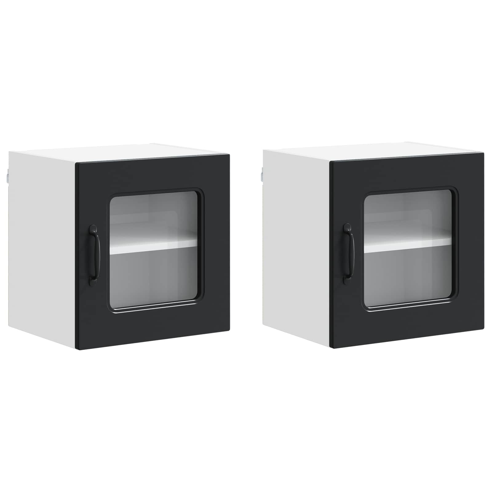 Geschirrspülerfront Kalmar 2 pcs Schwarz 40 x 31 x 40 cm