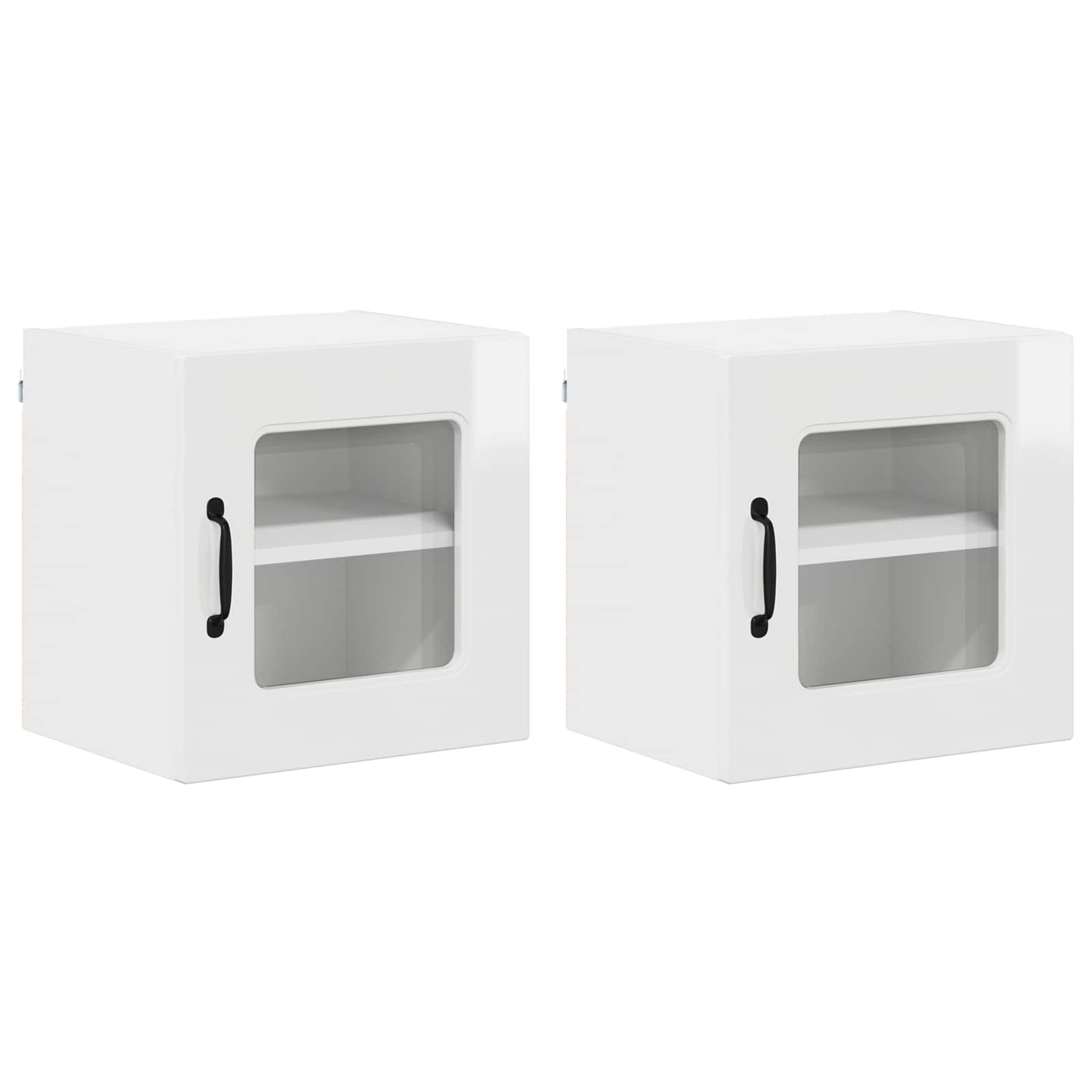 Geschirrspülerfront Kalmar 2 pcs Hochglanz Weiß 40 x 31 x 40 cm