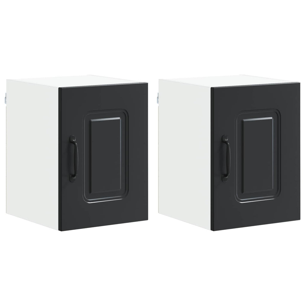 Geschirrspülerfront Kalmar 2 pcs Schwarz 30 x 31 x 40 cm