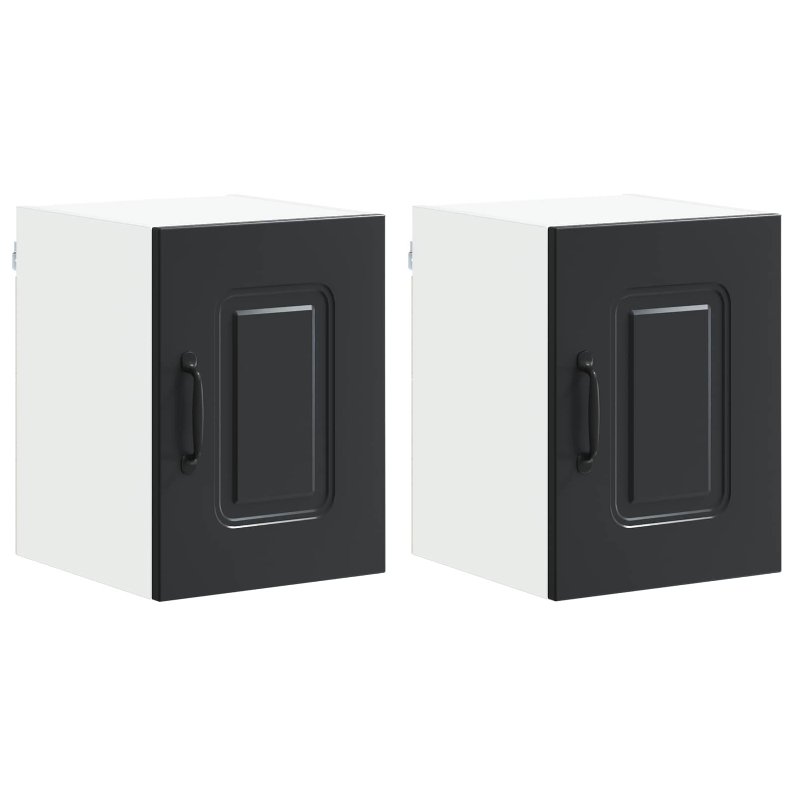 Geschirrspülerfront Kalmar 2 pcs Schwarz 30 x 31 x 40 cm