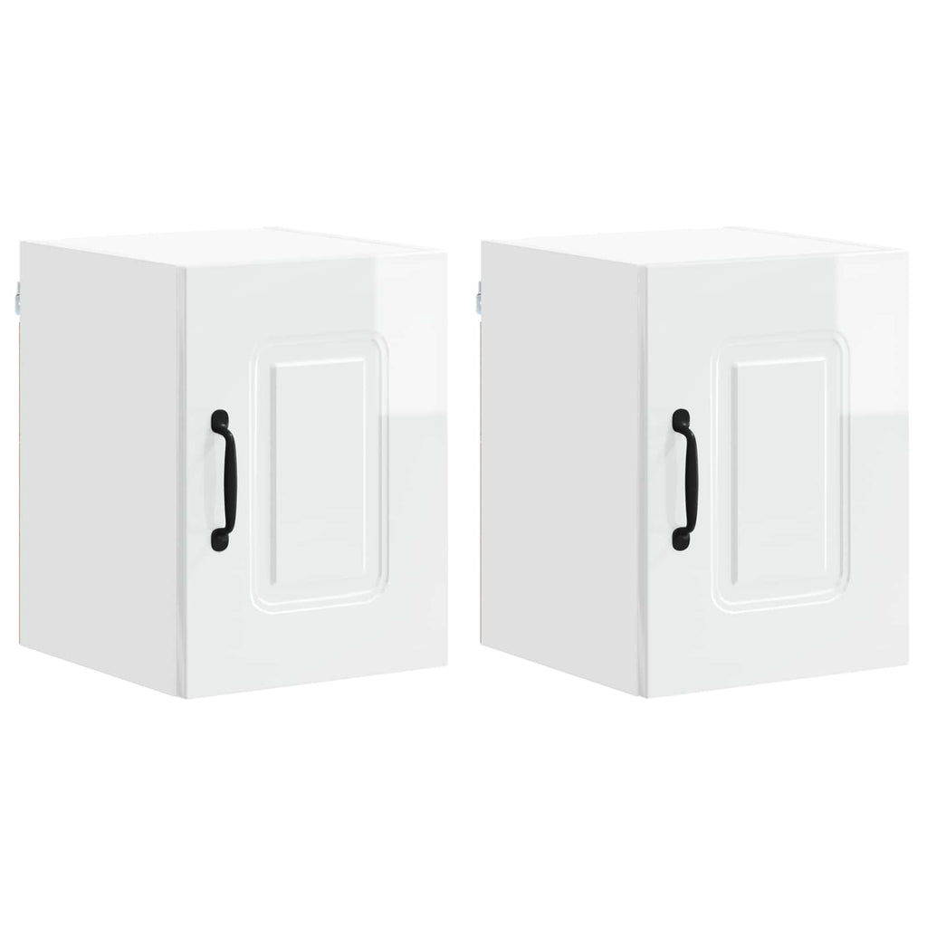 Geschirrspülerfront Kalmar 2 pcs Hochglanz Weiß 30 x 31 x 40 cm