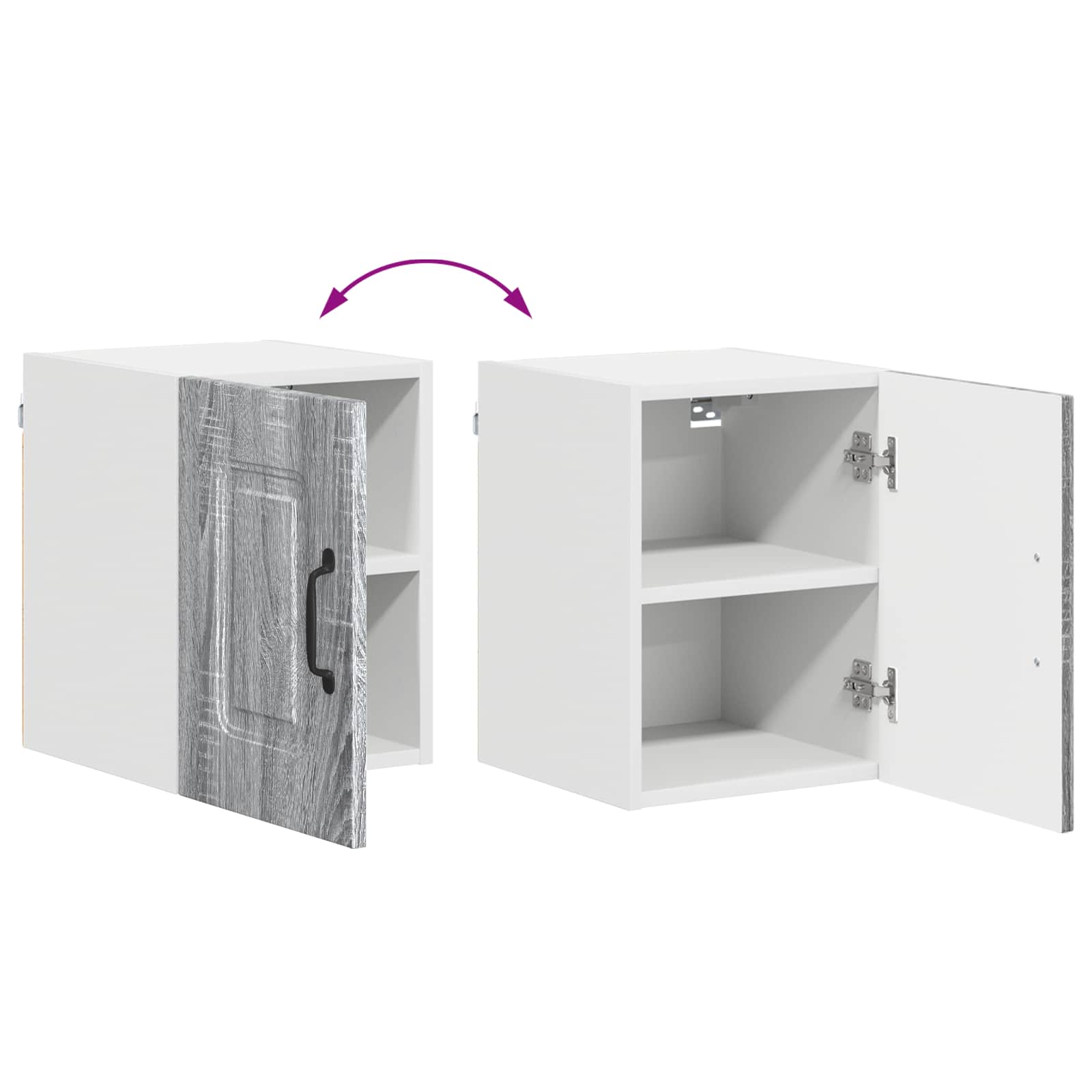Geschirrspülerfront Kalmar Graues Sonoma 30 x 31 x 40 cm