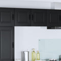 Geschirrspülerfront Kalmar 2 pcs Schwarz 40 x 31 x 40 cm
