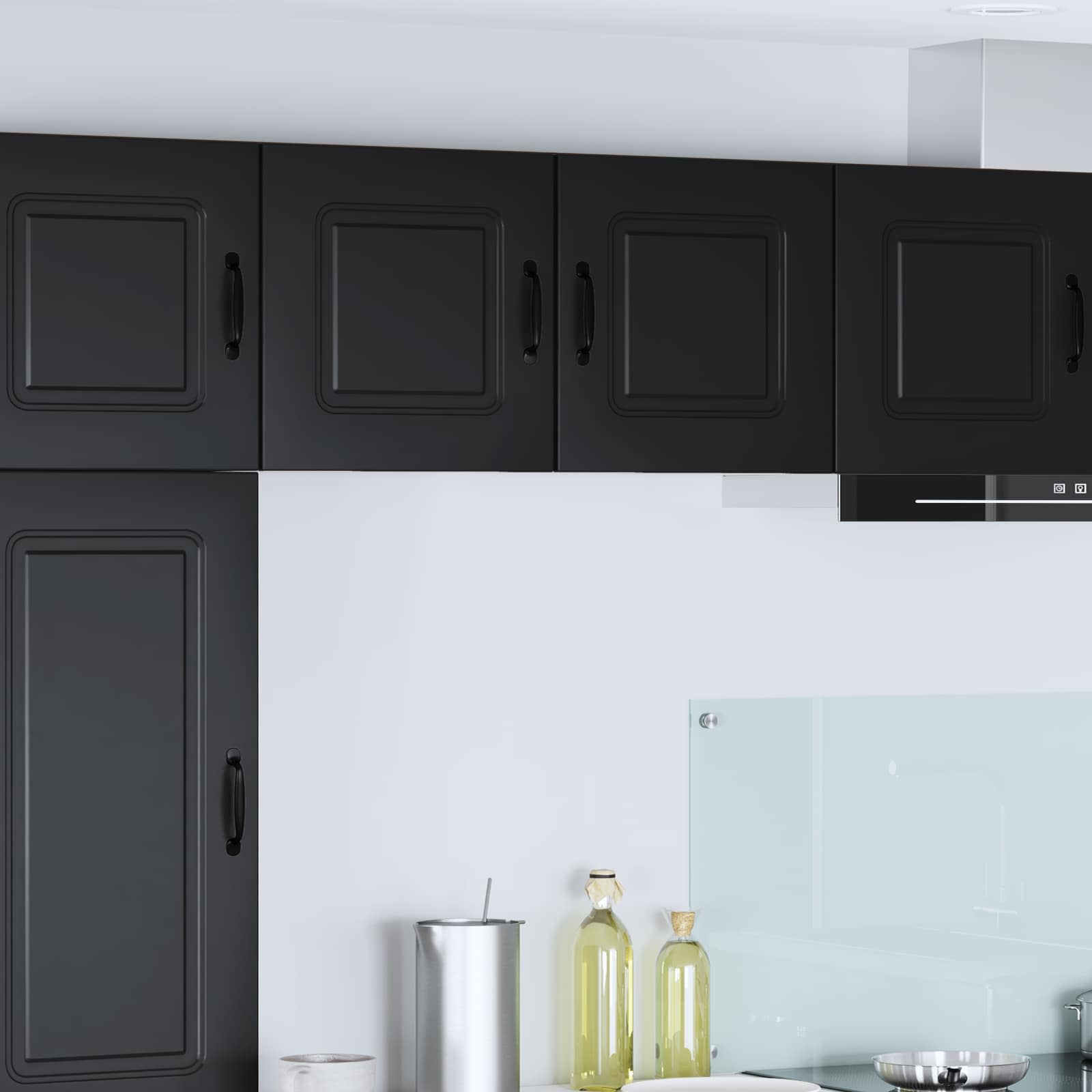 Geschirrspülerfront Kalmar 2 pcs Schwarz 40 x 31 x 40 cm