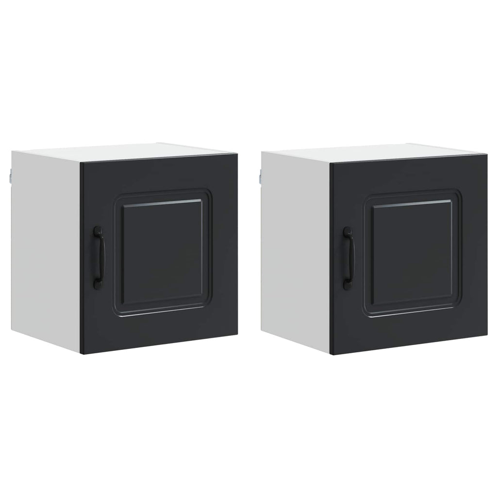 Geschirrspülerfront Kalmar 2 pcs Schwarz 40 x 31 x 40 cm