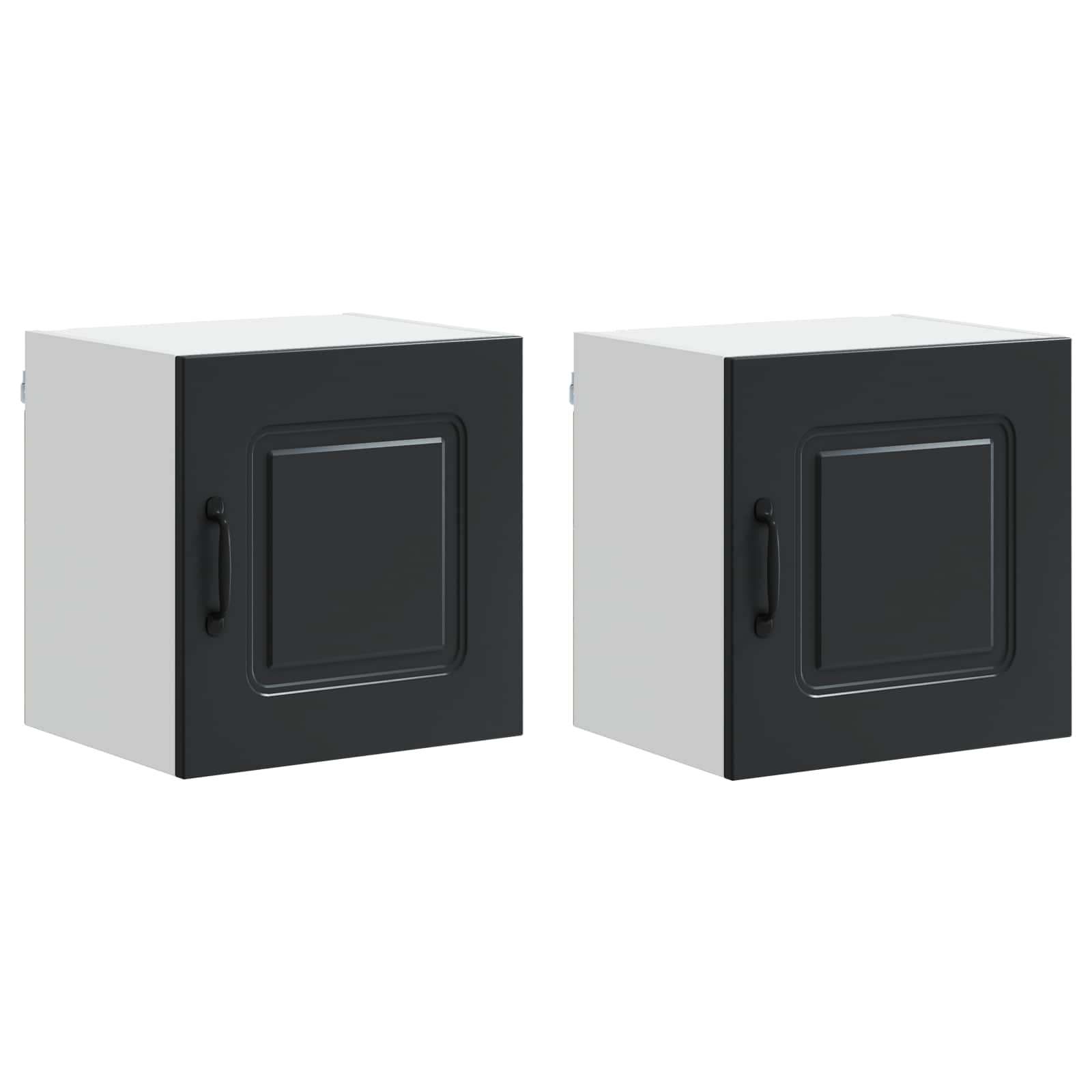 Geschirrspülerfront Kalmar 2 pcs Schwarz 40 x 31 x 40 cm