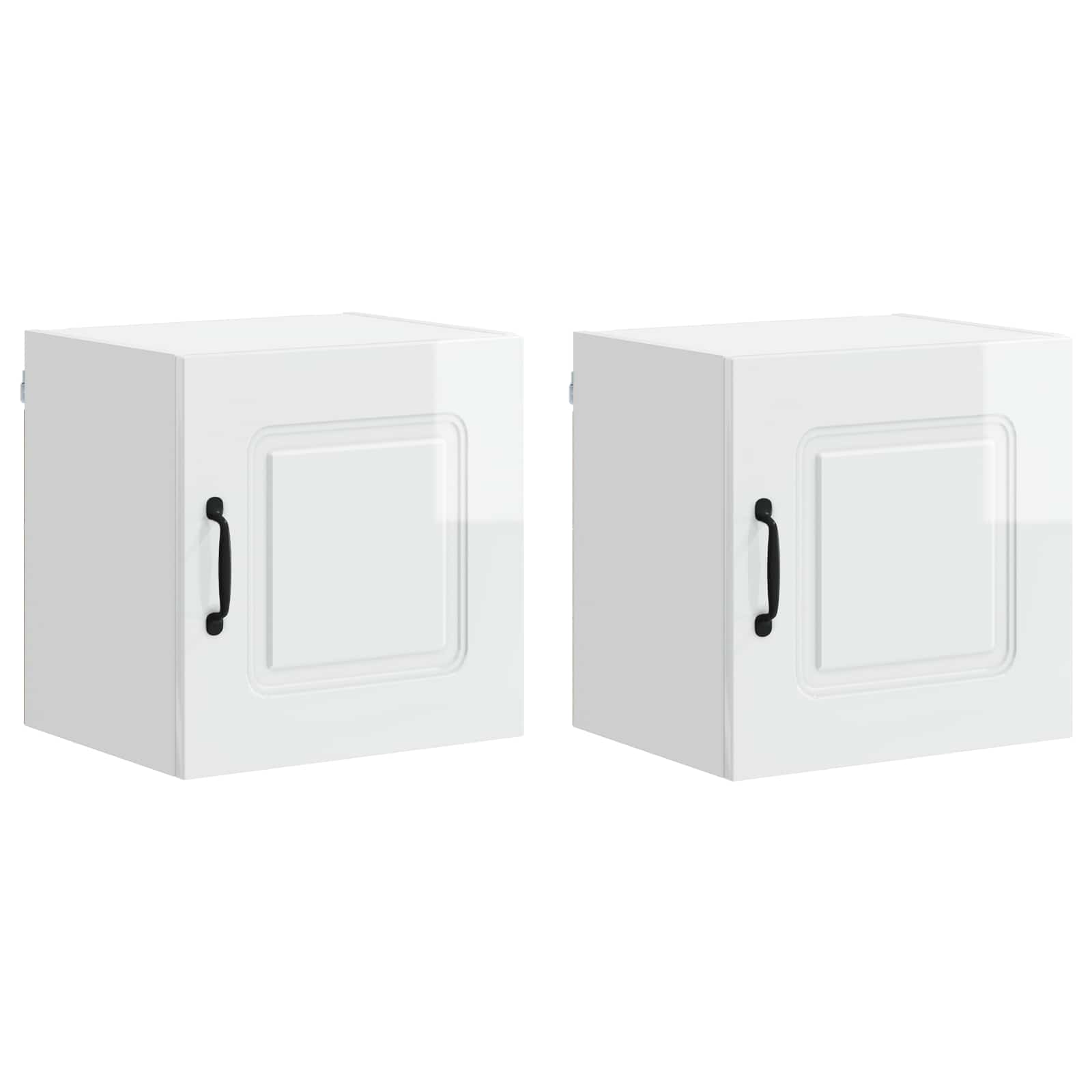 Geschirrspülerfront Kalmar 2 pcs Hochglanz Weiß 40 x 31 x 40 cm