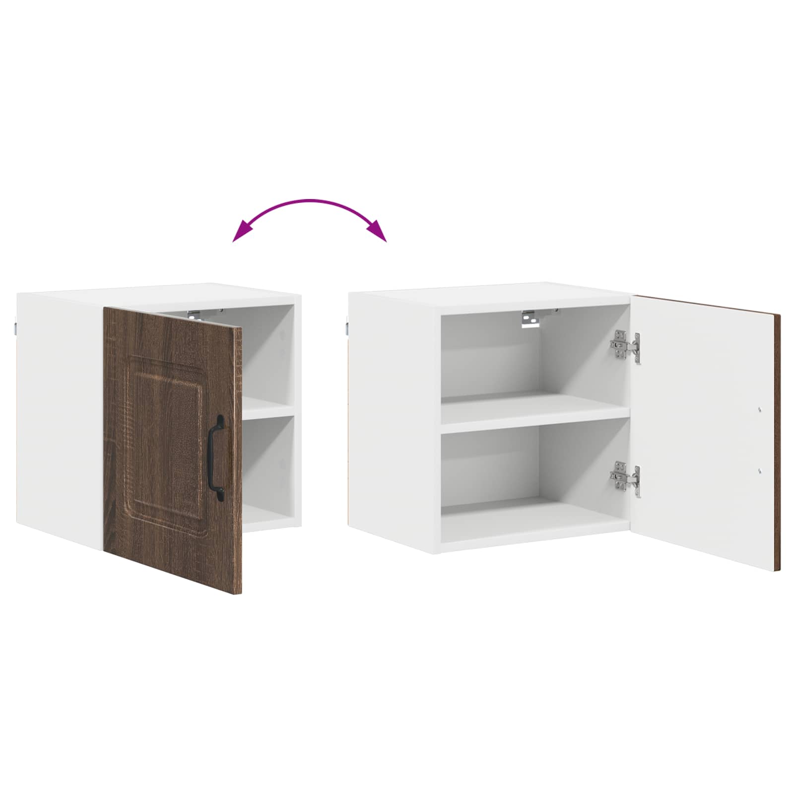 Geschirrspülerfront Kalmar Braun Eichen-Optik 40 x 31 x 40 cm