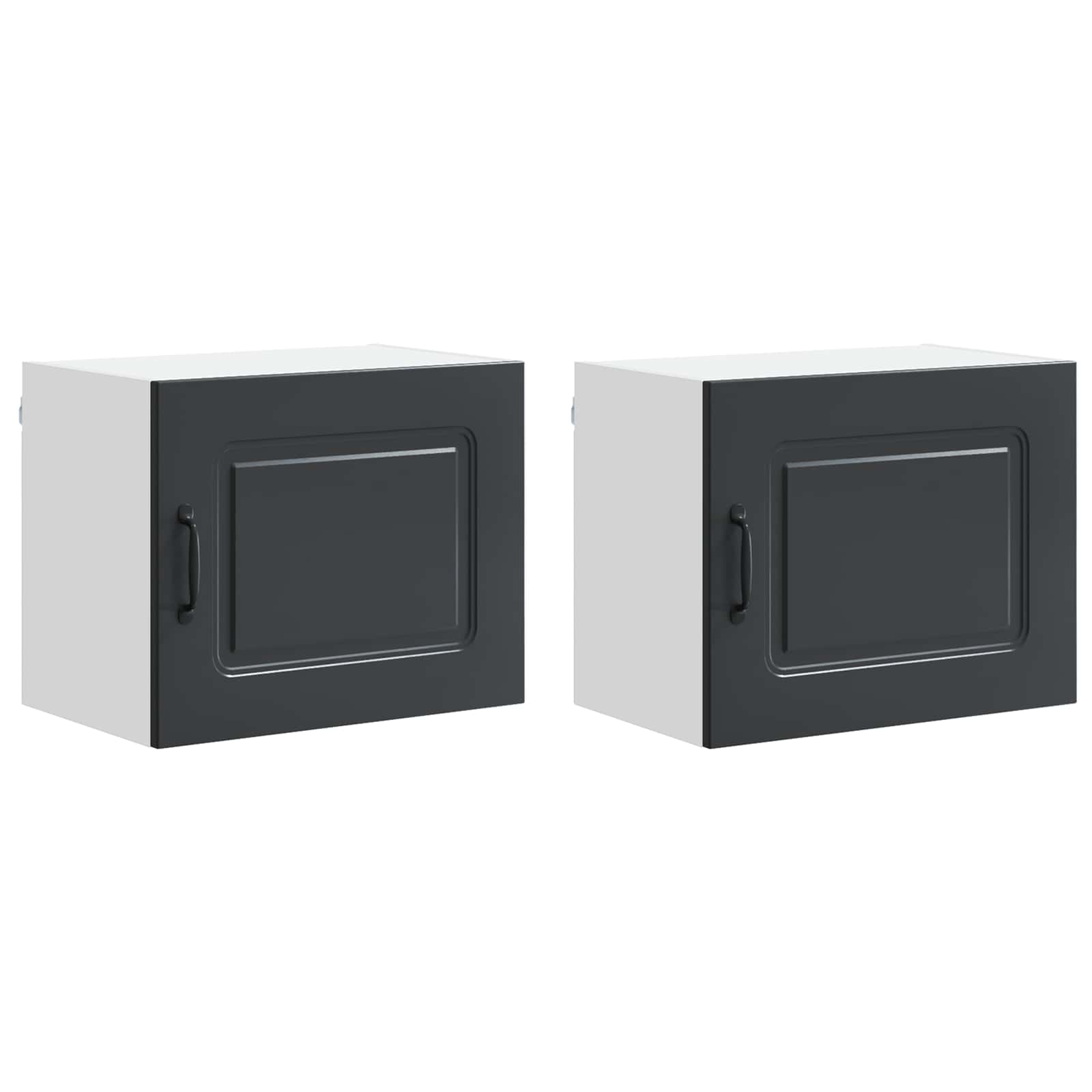 Geschirrspülerfront Kalmar 2 pcs Schwarz 50 x 31 x 40 cm